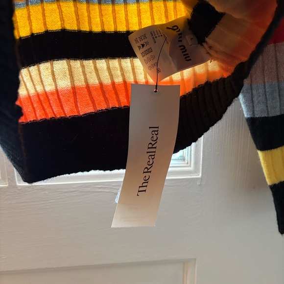Miu Miu Bold Striped Knit Sweater - Picture 2 of 3